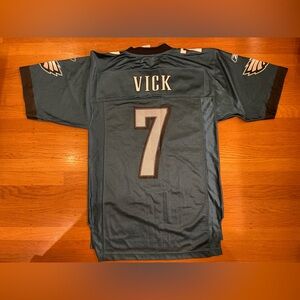 Michael Vick Philadelphia Eagles Jersey Men Small Reebok NFL On Field